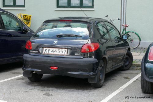 2006' Peugeot 206 - xy44557, denmark, car, cars