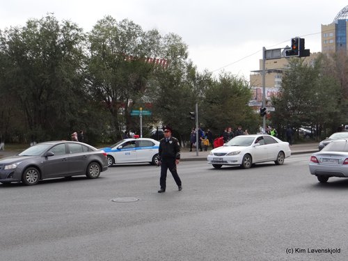 Kazakh Traffic Policeman