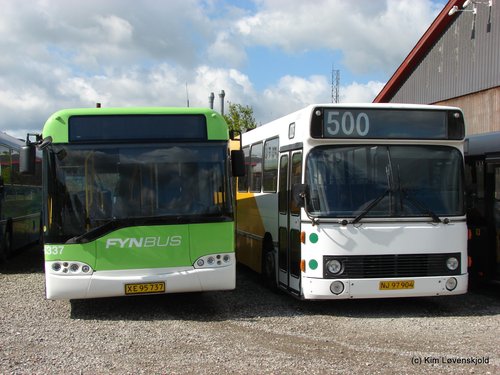 2005' Solaris Urbino 12 & 1990' DAB 12-1200B - bus, denmark