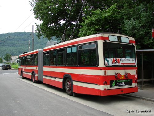1989' Volvo B10MA-55 Ramseier & Jenzer trolleybus