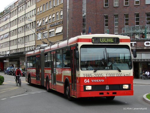 1985' Volvo B10MA-55 Ramseier & Jenzer trolleybus