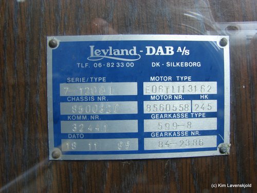 1985' Leyland 7-1200L DAB
