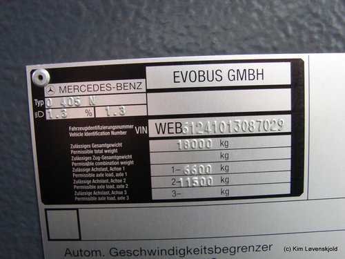 1997' Mercedes O405NK