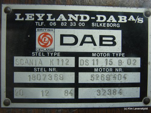 1984' Scania K112 DAB