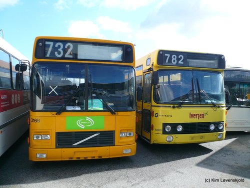 1993' Volvo B10M-55 Aabenraa & 1994' DAB 12-1200L - bus, vbi
