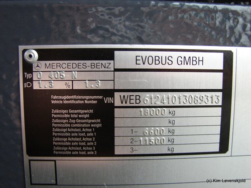 1998' Mercedes O405N