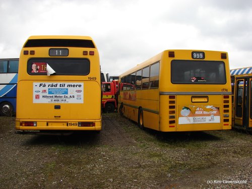 1995' DAB 15-1200C & 1990' Volvo B10M-60 Aabenraa