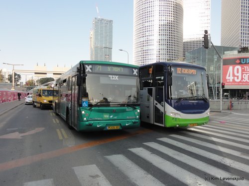 Scania N280UB Merkavim Mercury & Volvo B7R Merkavim Mars