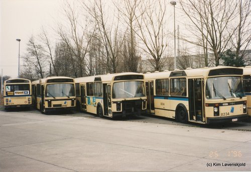 Scrapbuses at MIVB/STIB Haren depot