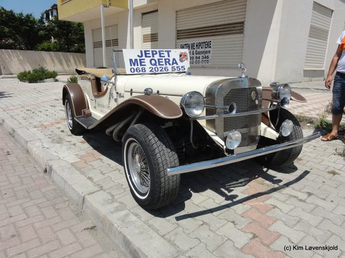 Car made of Mercedes parts