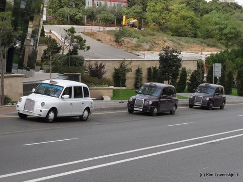 Baku, Azerbaijan. "London taxis"