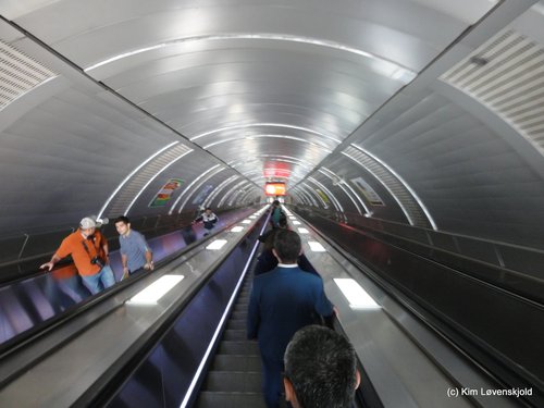 Baku, Azerbaijan Subway escalator