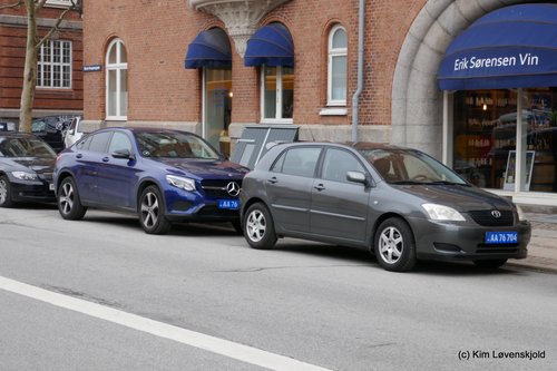 Embassy cars in Copenhagen