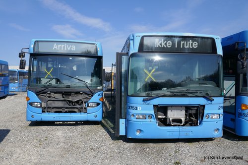 2002' Scania IL94IB OmniLine & 2002' Volvo B12M-65 Aabenraa 8500