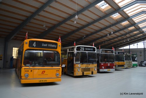 Danish Tramway Museum Bus exhibition hall