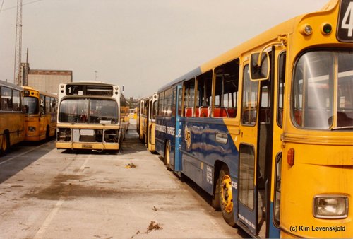 HT Artillerivej scrap buses 1988