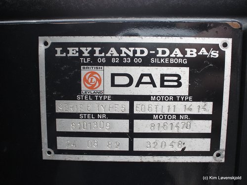 1982' Leyland 6-5-TL11/3 DAB Series 6