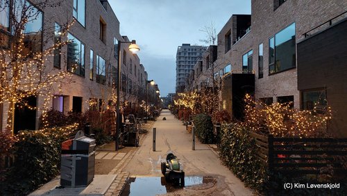 New townhouses at the old industrial part of Islands Brygge