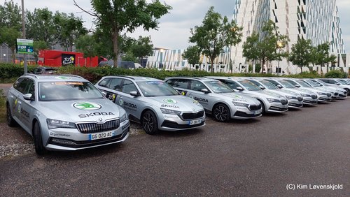 Tour de France Skoda's