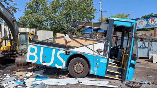 Glostrup Scrapyard. Keolis 218