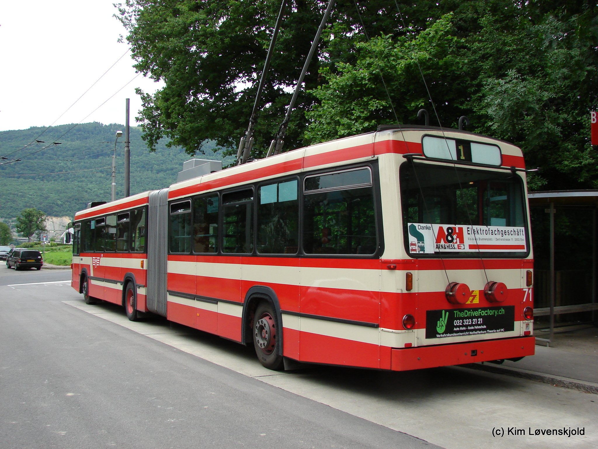 1989' Volvo B10MA-55 Ramseier & Jenzer trolleybus