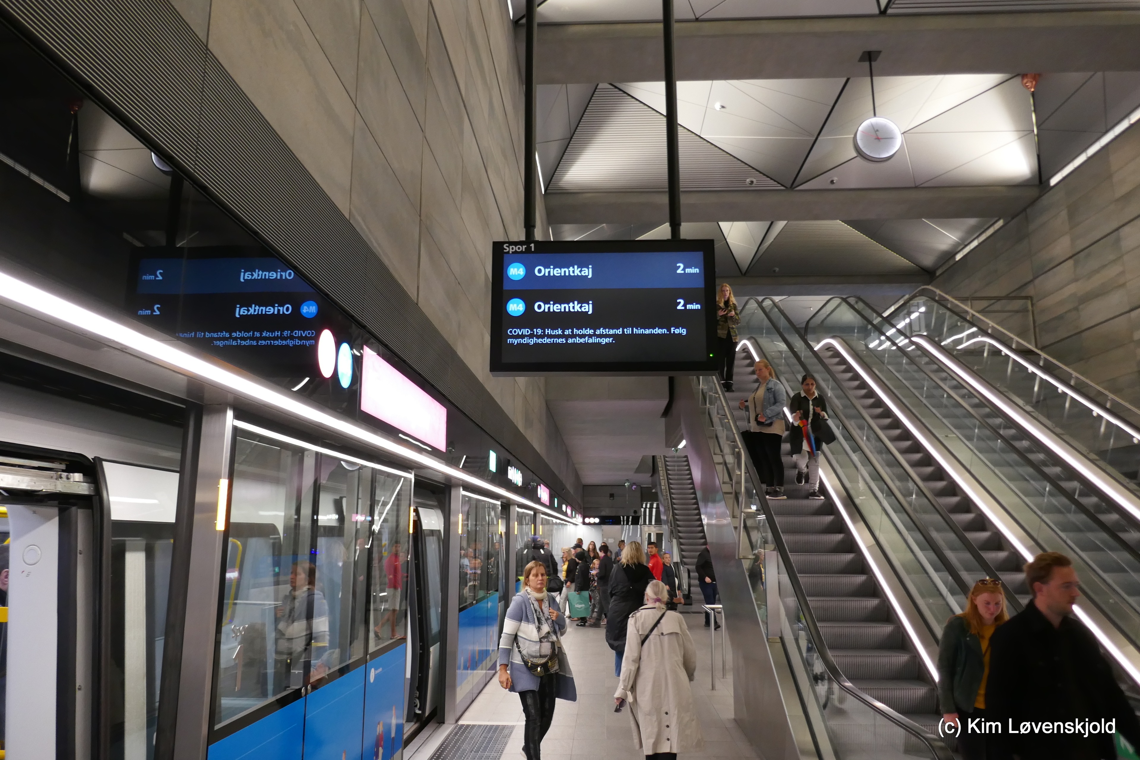 New metro station (Kongens Nytorv) in Copenhagen